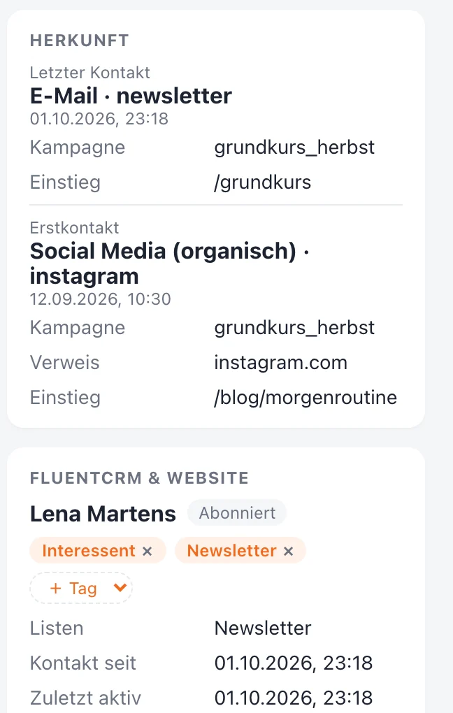 HeyFox app profil crm